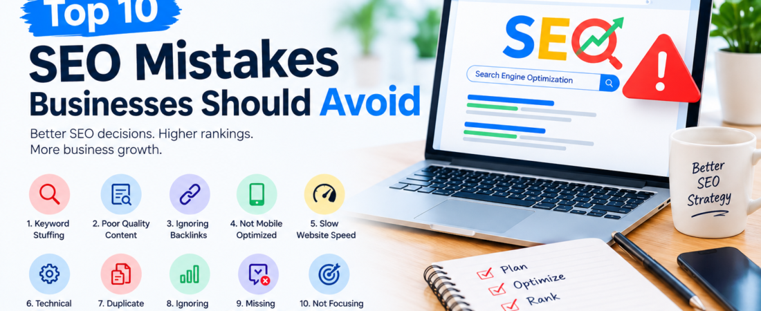 Top 10 SEO Mistakes Businesses Should Avoid