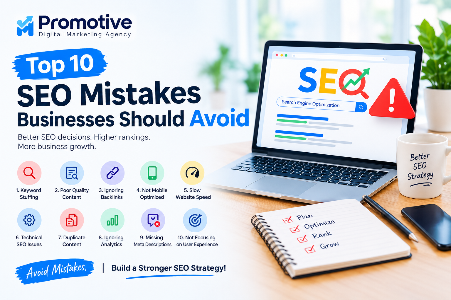 Top 10 SEO Mistakes Businesses Should Avoid