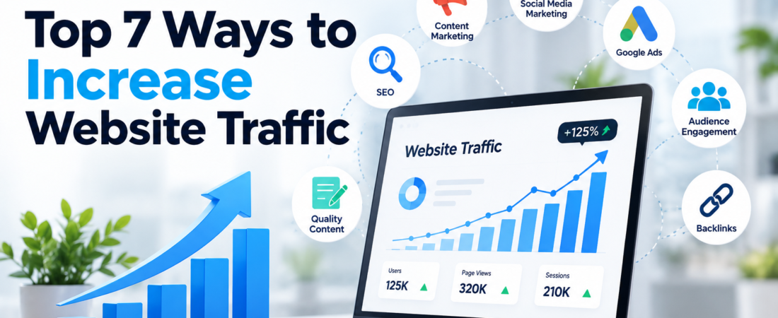 Top 7 Ways to Increase Website Traffic