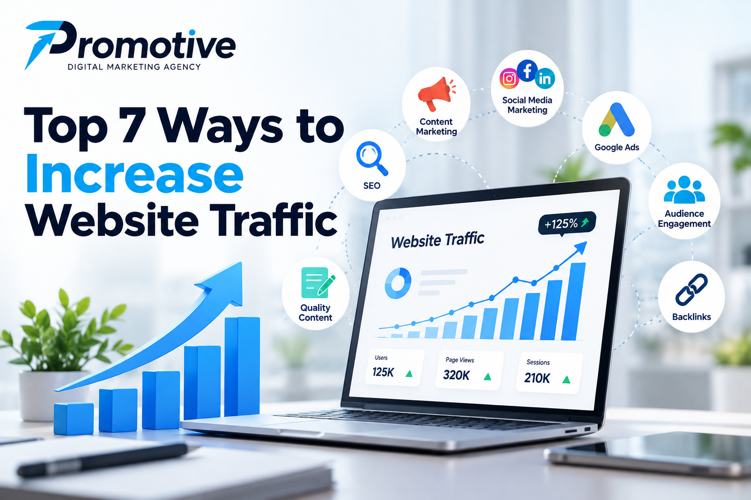 Top 7 Ways to Increase Website Traffic